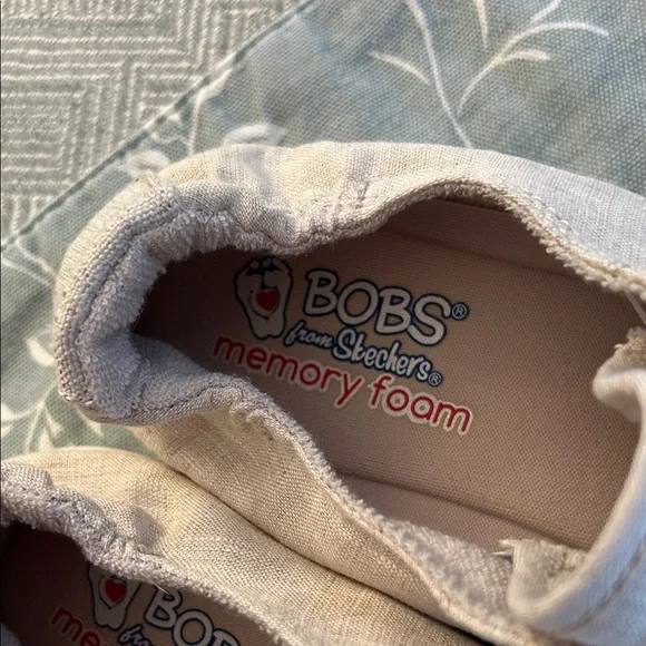 Skechers BOBS Light Gray Slip-On Shoes - Picture 2 of 5